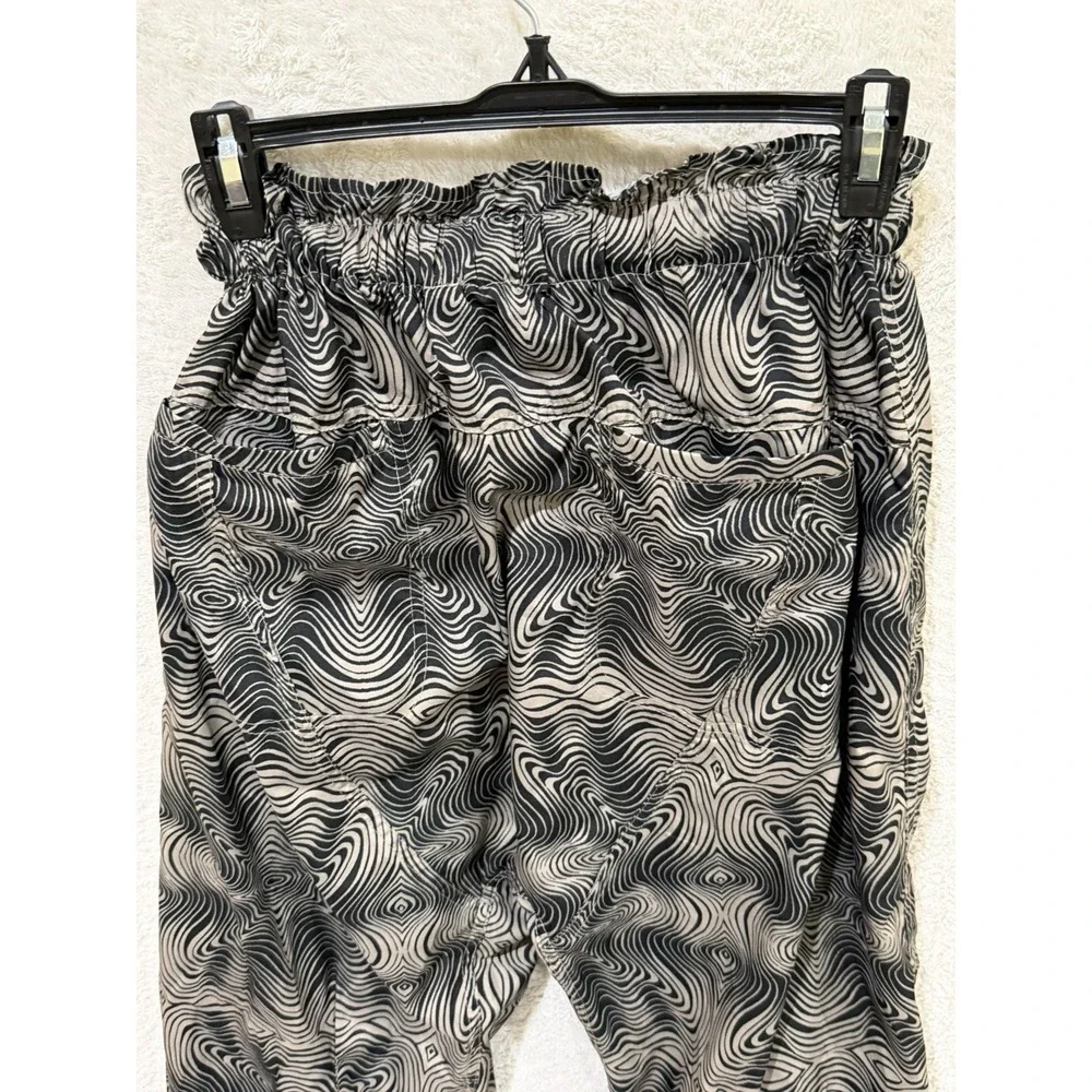 Free People FP‎ Movement Women's XS Spring Trekker Cargo Pants Black Swirl